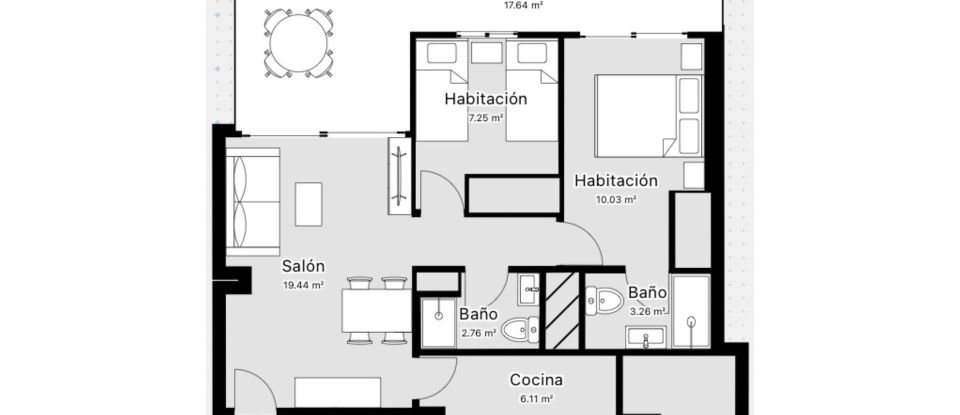 Edificio 2 habitaciones de 86 m² en Oropesa/Oropesa del Mar (12594)