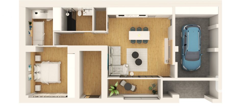 Pis 2 habitacions de 110 m² a Terrassa (08223)