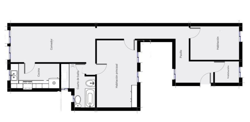 Pis 3 habitacions de 93 m² a Barcelona (08028)