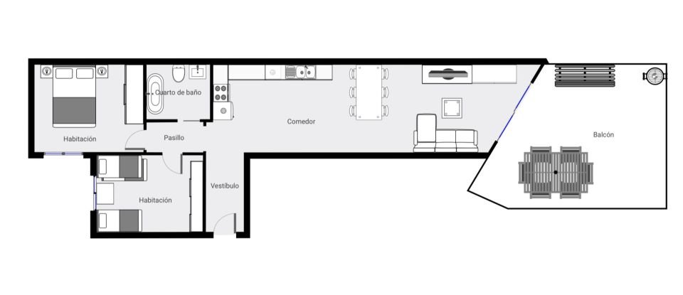 Pis 2 habitacions de 68 m² a Parets del Vallès (08150)