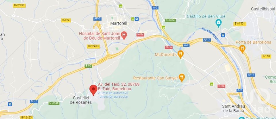 Land of 920 m² in Castellví de Rosanes (08769)