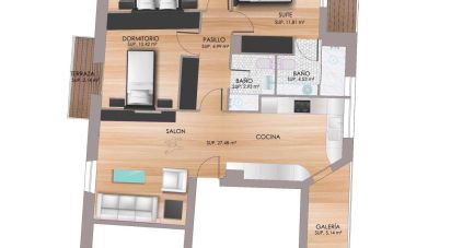Apartment 3 bedrooms of 97 m² in Benavente (49600)