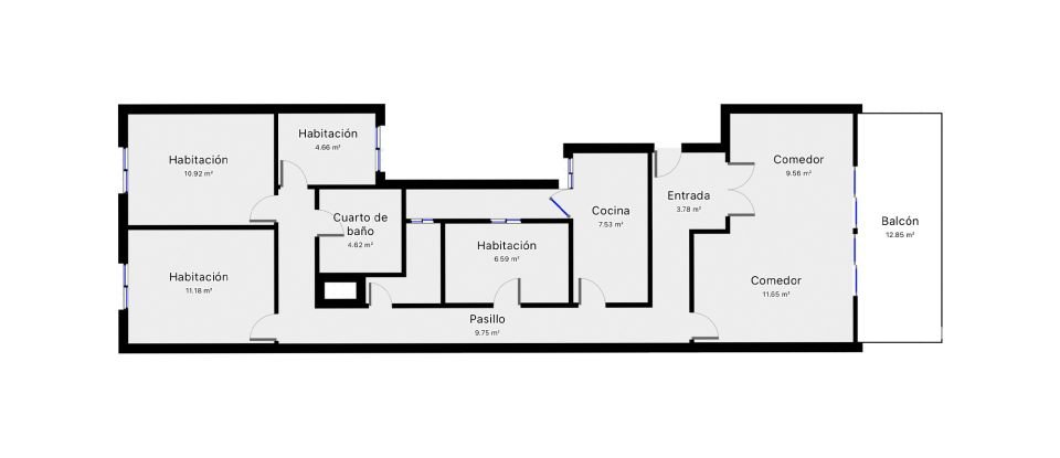 Appartement 4 chambres de 109 m² à Canals (46650)