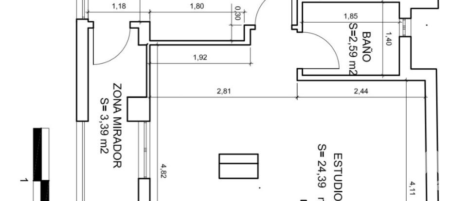 Estudio 0 habitaciones de 50 m² en León (24003)
