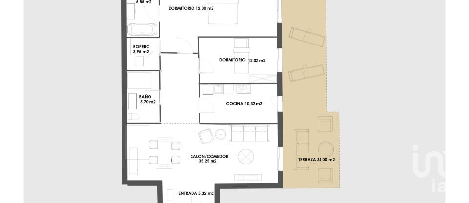 Pis 2 habitacions de 90 m² a Águilas (30880)