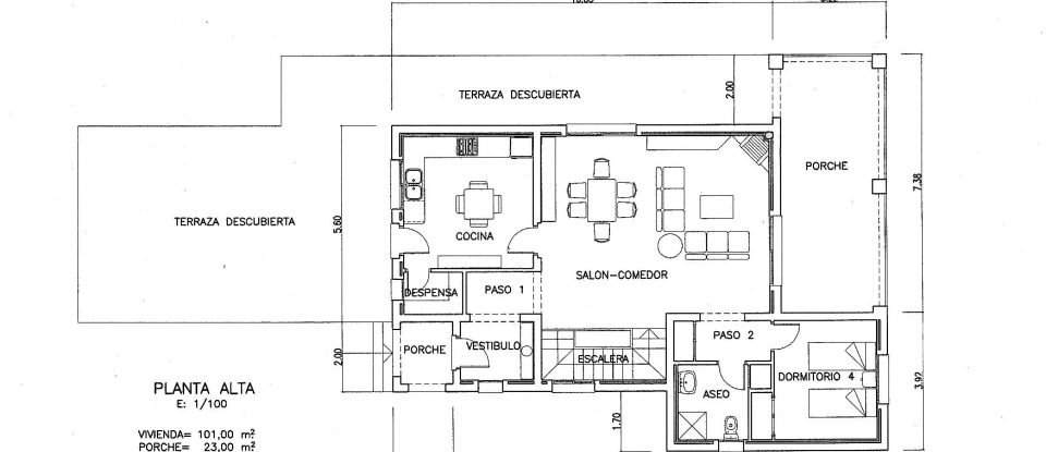 Casa 4 habitaciones de 325 m² en Pego (03780)