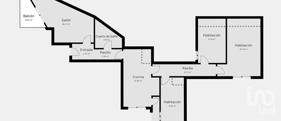 Pis 3 habitacions de 73 m² a Los Alcázares (30710)