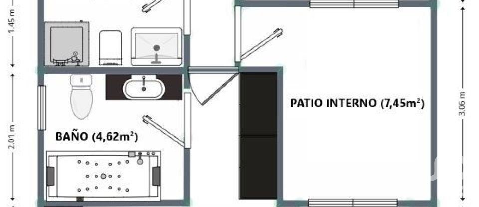 Piso 3 habitaciones de 152 m² en Castellón de la Plana/Castelló de la Plana (12002)