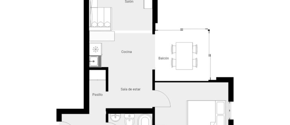 Pis 1 habitació de 47 m² a Dénia (03700)
