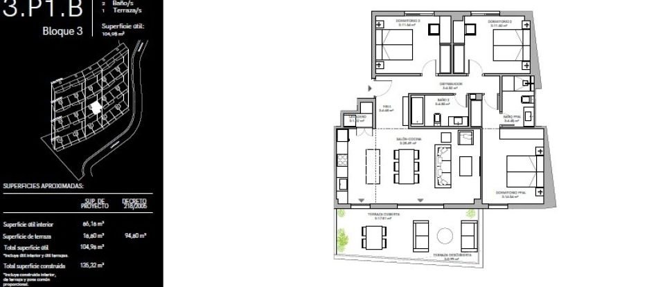 Surface diverse 2 chambres de 66 m² à Rincón de la Victoria (29730)