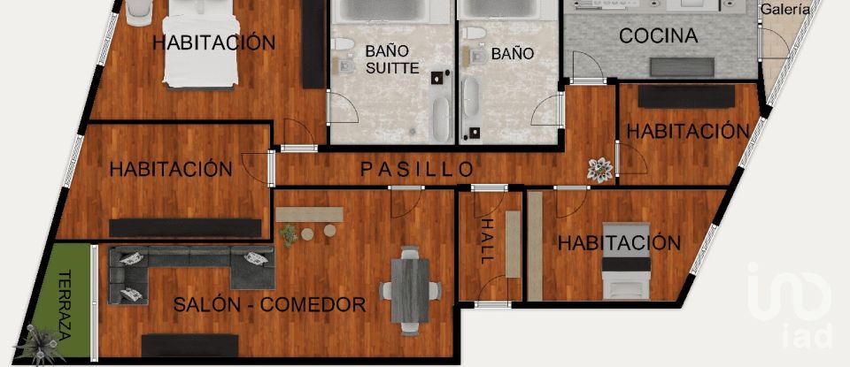 Pis 4 habitacions de 113 m² a Montcada i Reixac (08110)