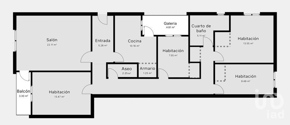 Appartement 4 chambres de 109 m² à L'Alcudia de Crespins (46690)