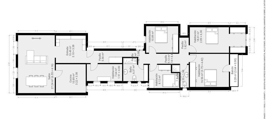 Appartement 5 chambres de 194 m² à Barcelona (08011)