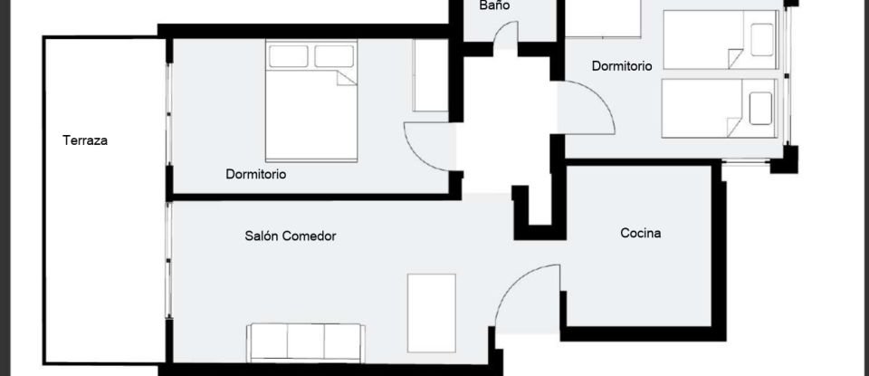 Appartement 2 chambres de 68 m² à Dénia (03700)