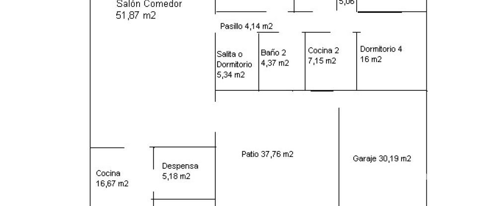 Casa de campo 4 habitaciones de 185 m² en Los Almagros (30333)