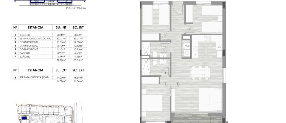 Piso 3 habitaciones de 85 m² en Santa Pola (03130)