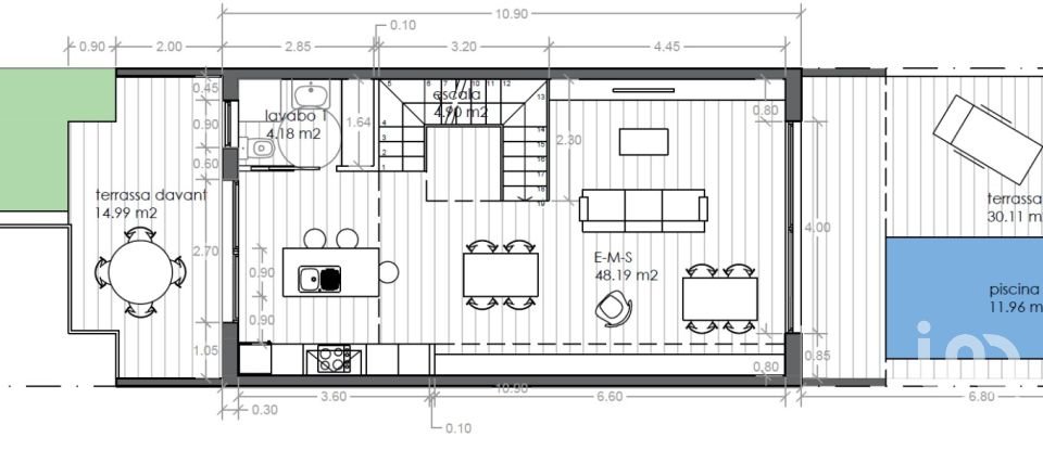 Gîte 4 chambres de 260 m² à Canet de Mar (08360)