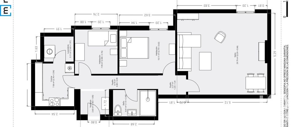 Piso 2 habitaciones de 84 m² en Dénia (03700)