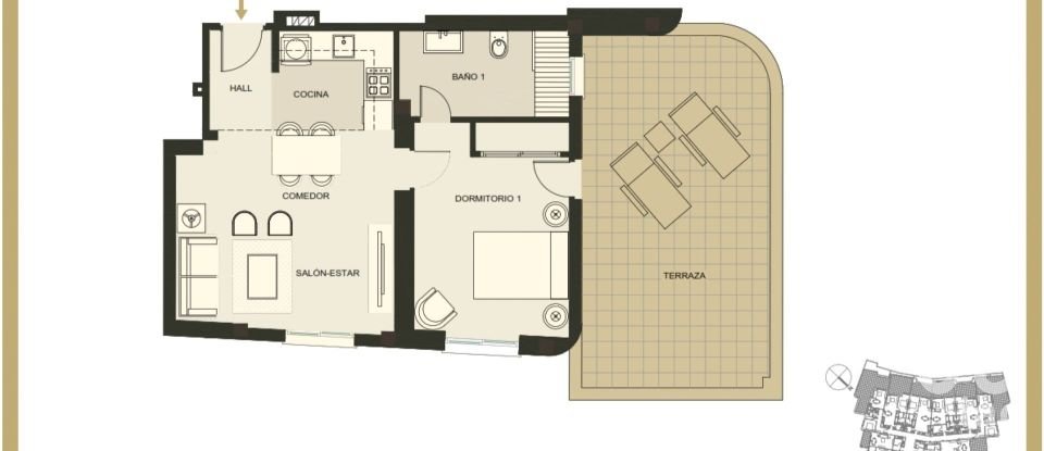 Appartement 1 chambre de 83 m² à Marbella (29660)