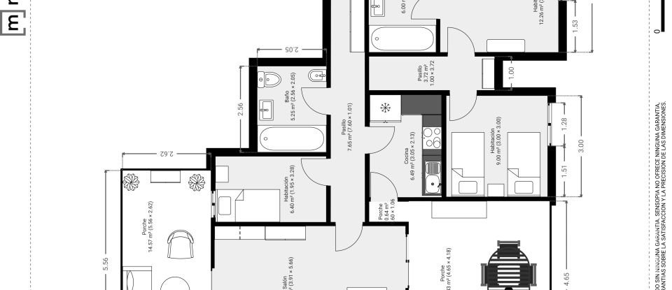 Appartement 3 chambres de 106 m² à Xabia/Javea (03730)