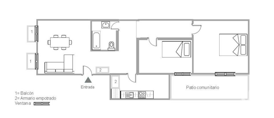 Piso 2 habitaciones de 75 m² en Huelva (21006)