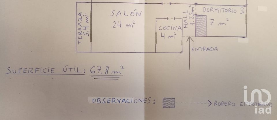 Pis 3 habitacions de 70 m² a Rincón de la Victoria (29730)