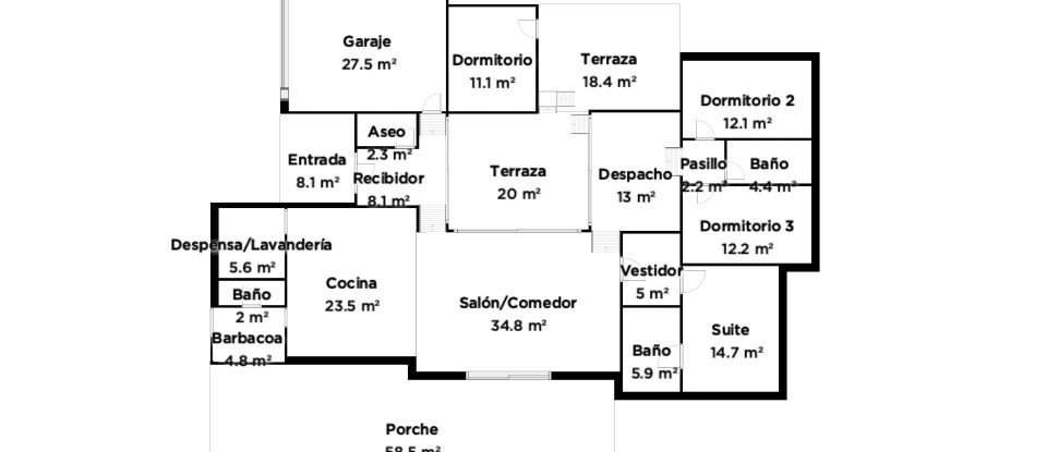 Vivienda 4 habitaciones de 256 m² en Argentona (08310)