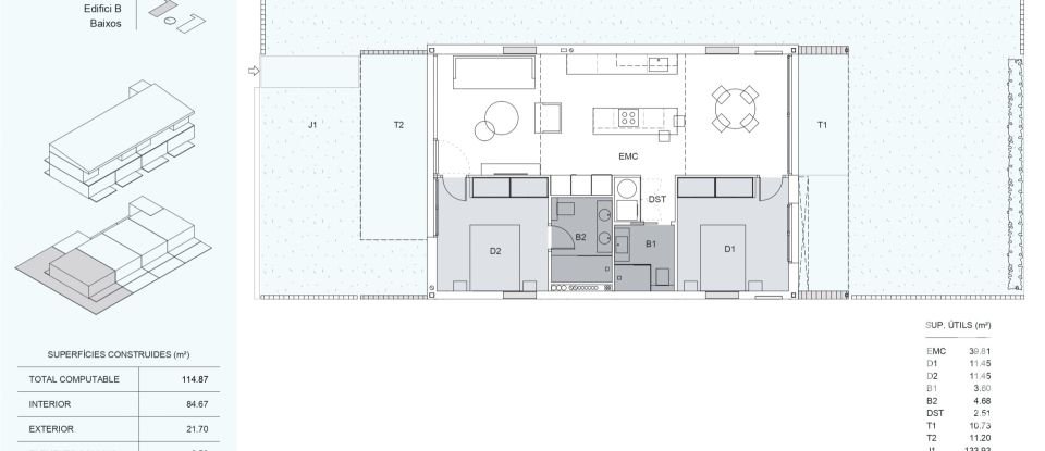 Pis 2 habitacions de 124 m² a Platja d'Aro (17250)