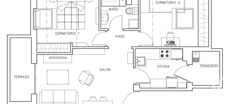 Apartment 2 bedrooms of 58 m² in Portonovo (36970)
