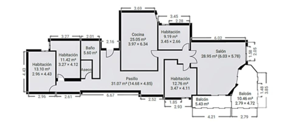 Piso 4 habitaciones de 125 m² en Benidorm (03501)