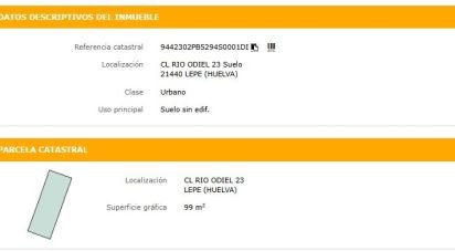 Land of 99 m² in Lepe (21440)