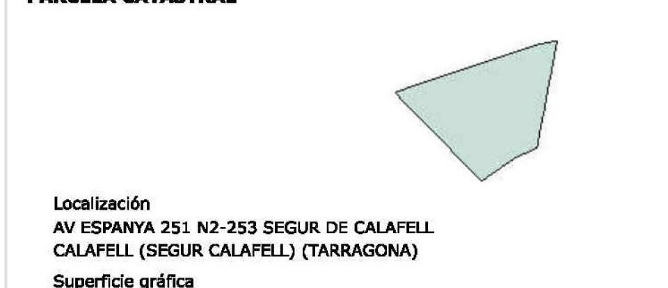 Terreno de 1.974 m² en Segur de Calafell (43882)