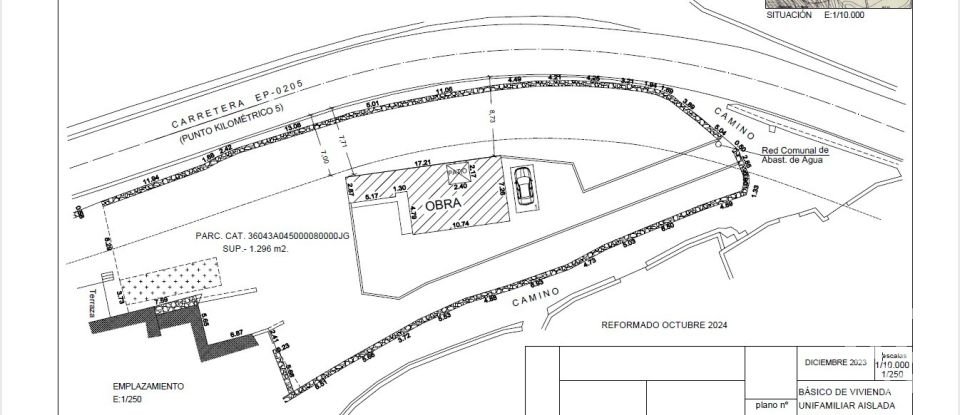 Terreno urbano de 1.296 m² en Xustans (36827)