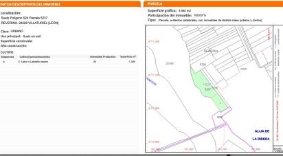 Building plot of 4,592 m² in Villaturiel (24226)
