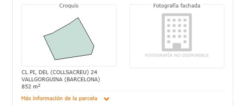 Terrain à bâtir de 852 m² à Vallgorguina (08471)