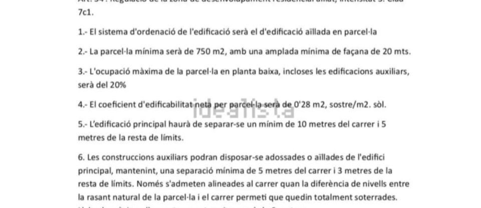 Terreno urbano de 800 m² en Sant Esteve Sesrovires (08635)