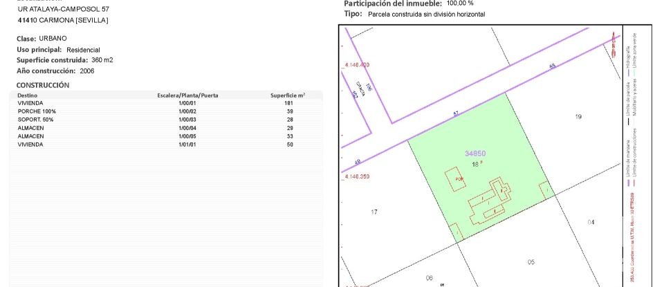 Casa 5 habitaciones de 194 m² en Carmona (41410)