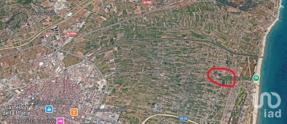 Land of 531 m² in Castellón de la Plana/Castelló de la Plana (12004)