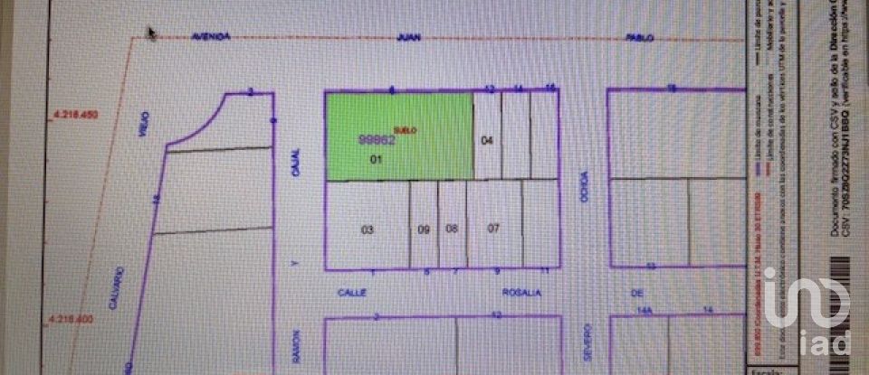 Land of 797 m² in Rojales (03170)