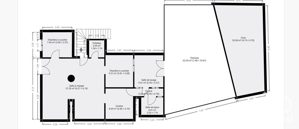 Village house 2 bedrooms of 400 m² in La Vall de Laguar (03791)