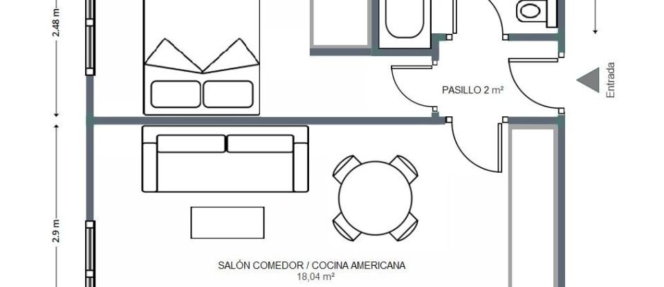 Piso 1 habitación de 42 m² en Oropesa/Oropesa del Mar (12594)