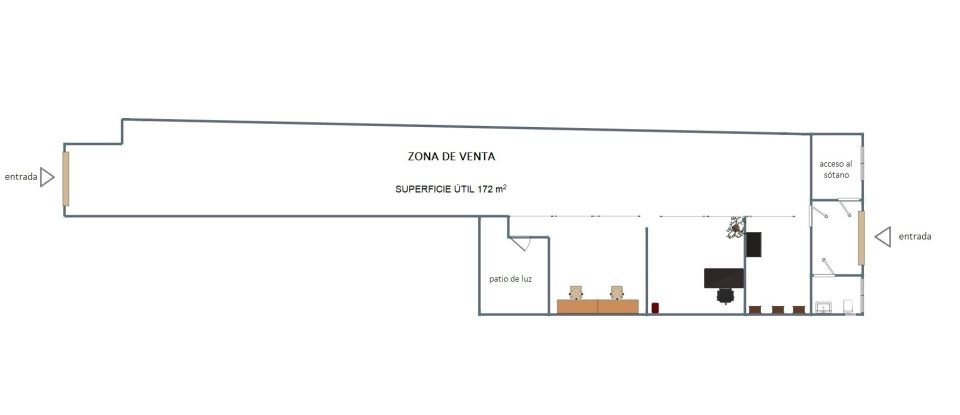 Botiga / Local comercial de 172 m² a Castellón de la Plana/Castelló de la Plana (12001)