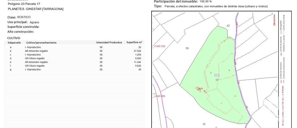 Casa rústica 3 habitacions de 163 m² a Ginestar (43748)