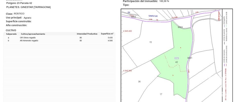 Casa rústica 3 habitacions de 163 m² a Ginestar (43748)