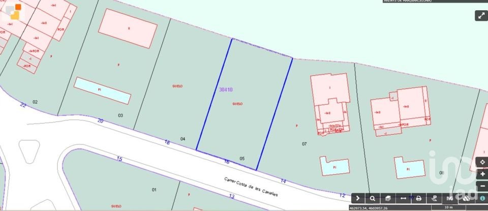 Terreno urbano de 629 m² en Arenys de Mar (08350)