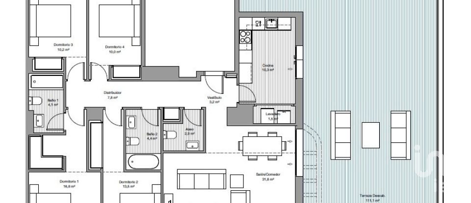 Penthouse 4 bedrooms of 129 m² in Torremolinos (29620)