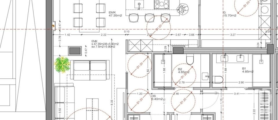 Piso 3 habitaciones de 152 m² en Girona (17002)