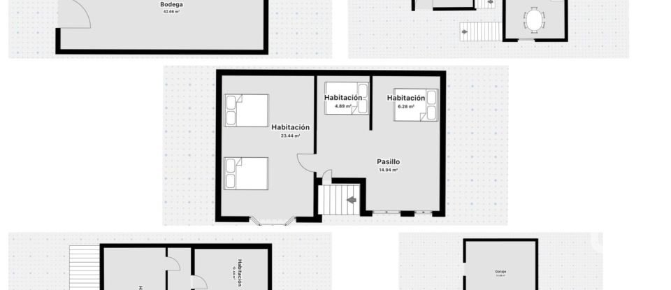 Casa de pueblo 4 habitaciones de 230 m² en Alcalá de la Selva (44432)