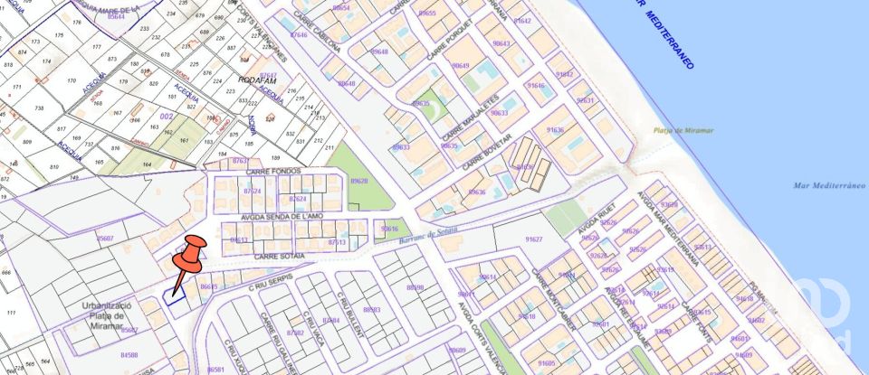 Building plot of 514 m² in Miramar (46711)