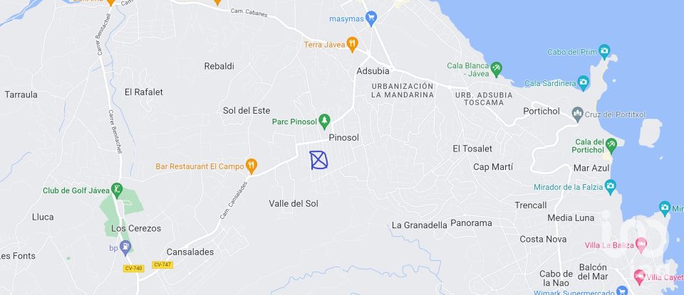 Terreno urbano de 859 m² en Xabia/Javea (03739)